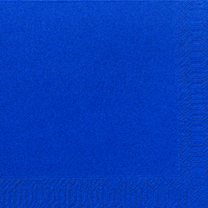 Duni Zelltuchserviette 40x40cm 3lg dunkelblau 1/4F
