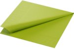 (Bild für) Zellstoff Servietten 33x33cm 3 lagig kiwi 1/4 Falz