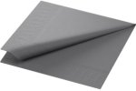 (Bild für) Zellstoff Servietten 33x33cm 3 lagig granite grey 1/4 Falz