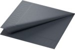 (Bild für) Zellstoff Servietten 40x40cm 3 lagig schwarz 1/4 Falz