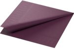 (Bild für) Zellstoff Servietten 33x33cm 3 lagig plum 1/4 Falz