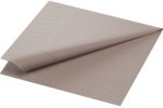 (Bild für) Zellstoff Servietten 33x33cm 3 lagig greige 1/4 Falz