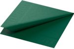 (Bild für) Zellstoff Servietten 24x24cm 3 lagig jägergrün