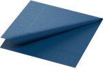(Bild für) Zellstoff Servietten 24x24cm 3 lagig dunkelblau