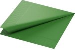 (Bild für) Zellstoff Servietten 40x40cm 3 lagig leaf green 1/4 Falz