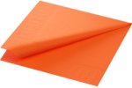 (Bild für) Zellstoff Servietten 33x33cm 3 lagig sun orange 1/4 Falz