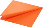 (Bild für) Zellstoff Servietten 40x40cm 3 lagig sun orange 1/4 Falz