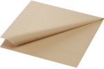 (Bild für) Zellstoff Servietten 33x33cm 3 lagig natural brown 1/4 Falz