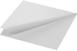 (Bild für) Zellstoff Servietten 33x33cm 3 lagig weiss 1/4 Falz