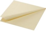 (Bild für) Zellstoff Servietten 33x33cm 3 lagig cream 1/4 Falz