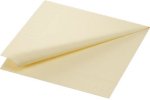 (Bild für) Zellstoff Servietten 40x40cm 3 lagig cream 1/4 Falz
