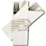 (Bild für) Bestecktasche Napkin Sleeve mit Banderole